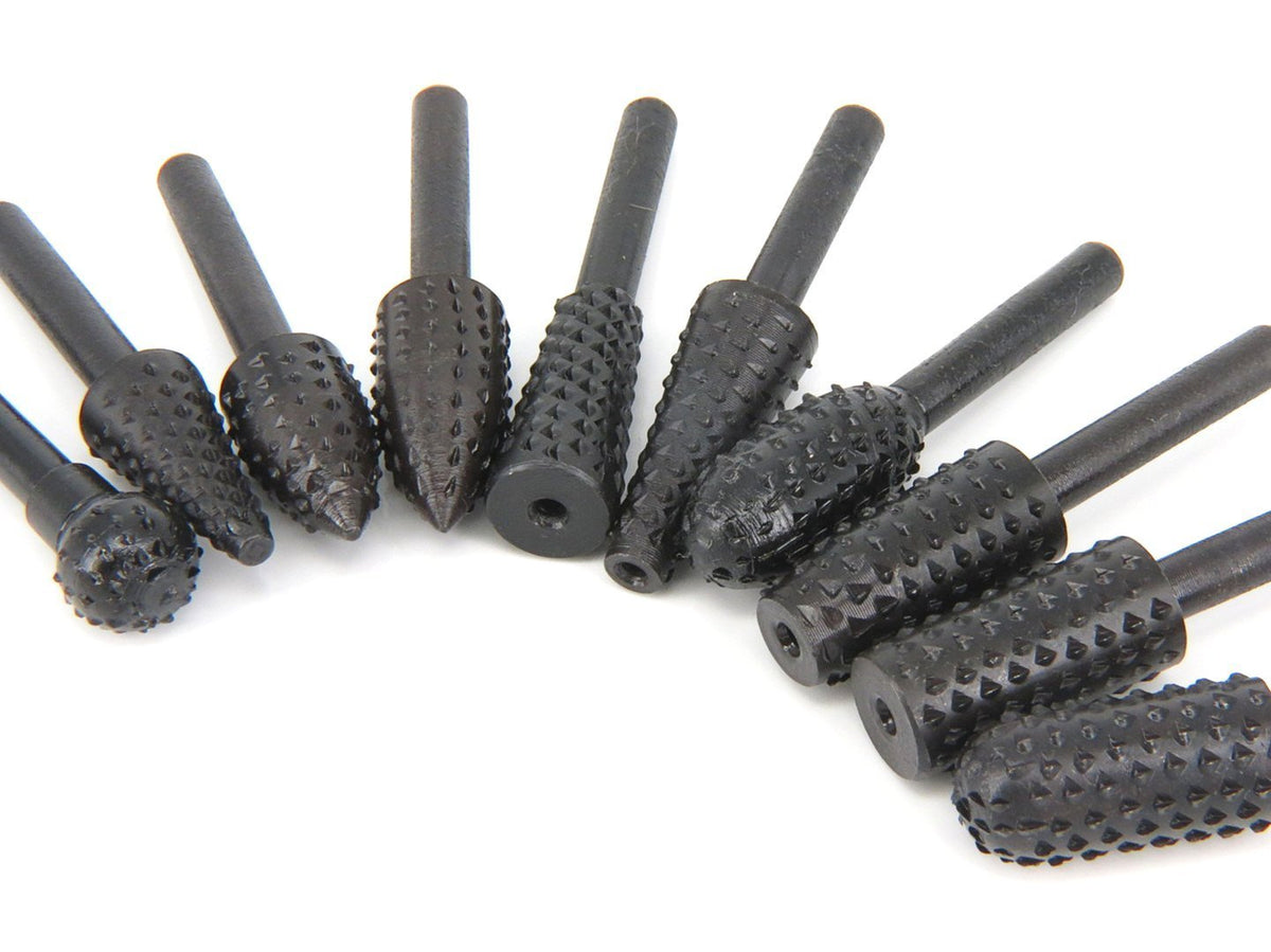 Double Diamond Cut Rotary Burrs 10pcs Set