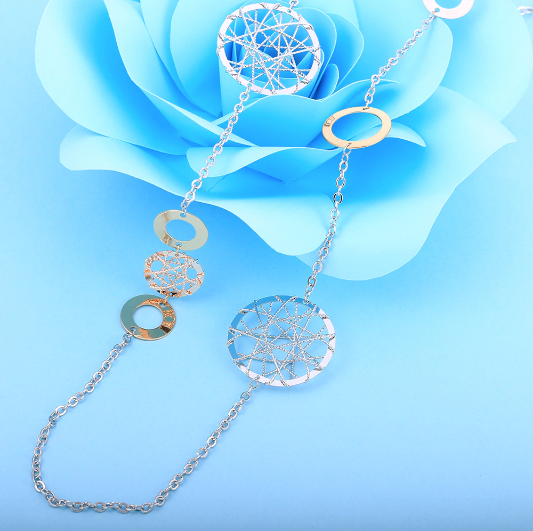 Geometric Circles Charm Hollow Ball Heart Pendants