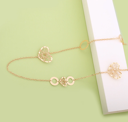 Geometric Circles Charm Hollow Ball Heart Pendants