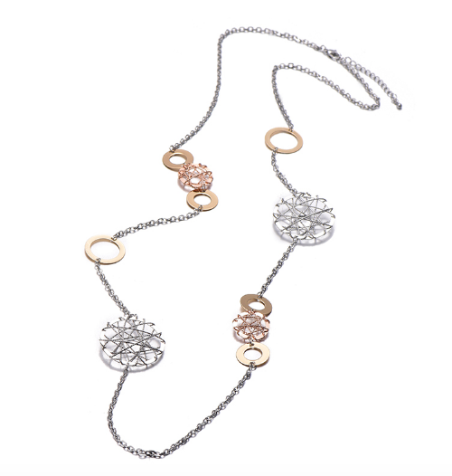 Geometric Circles Charm Hollow Ball Heart Pendants