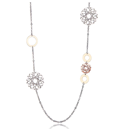 Geometric Circles Charm Hollow Ball Heart Pendants