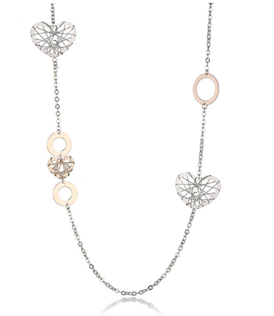 Geometric Circles Charm Hollow Ball Heart Pendants