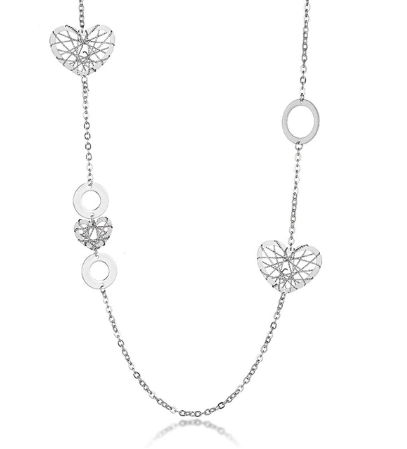 Geometric Circles Charm Hollow Ball Heart Pendants