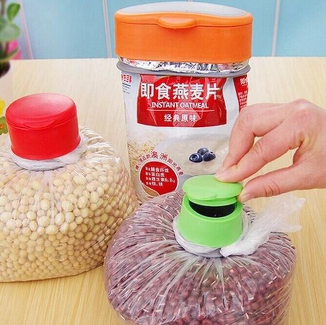 Airtight Sealer Reusable Plastic Bag Cap