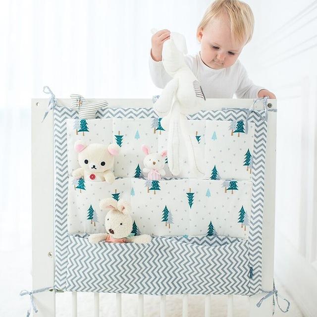 Cotton Cloth Baby Bed Hanging Organizer