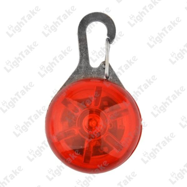 Flashing LED Dog Collar Pendant Clip Light