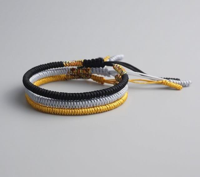 Handmade Buddhist Knots Rope Bracelet