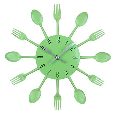 Spoon Fork Creative Quartz Wall Mounted Clock