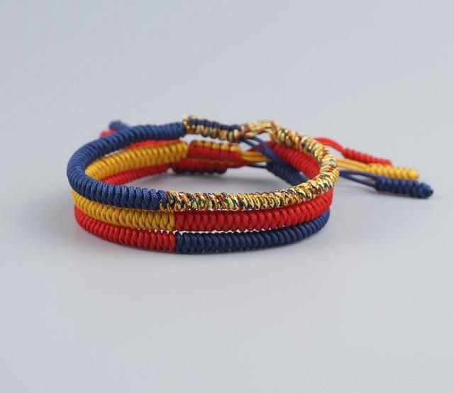 Handmade Buddhist Knots Rope Bracelet