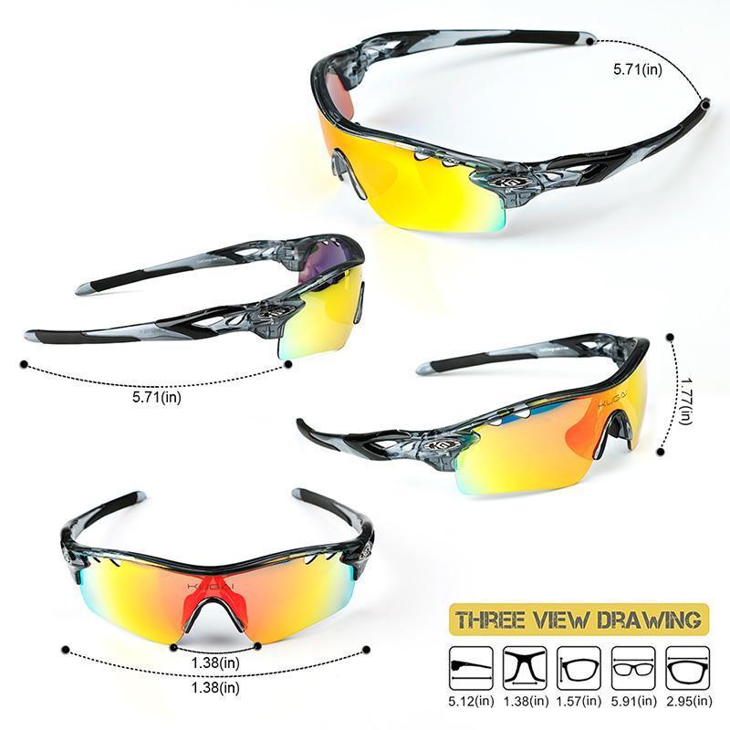 POLARIZED CYCLING GLASSES SET