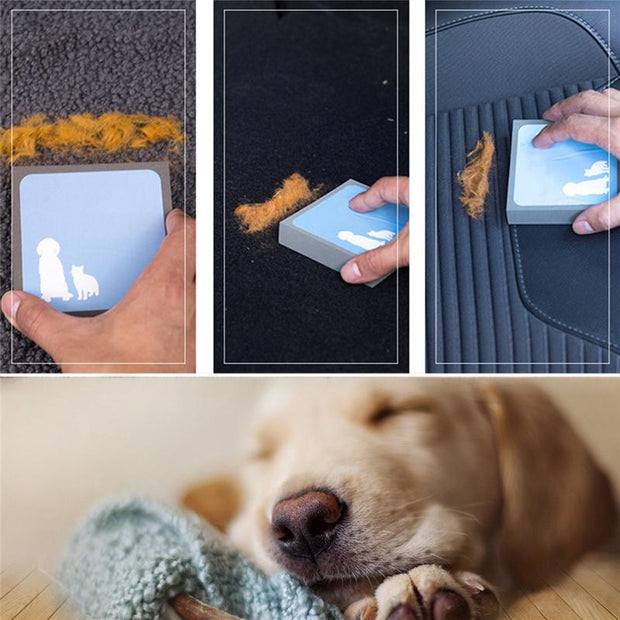 Pet hair cleaning brush